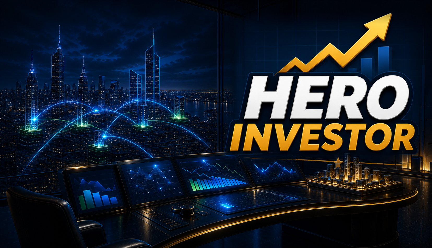 Hero Investor PC Steam capsule artwork with logo on the right